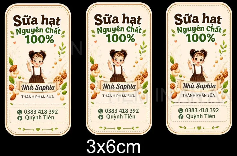 In Tem Sữa hạt