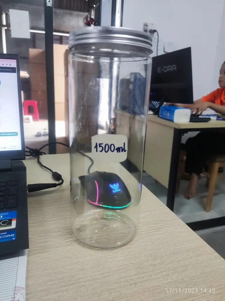 Hũ nhựa pet dung tích 1500ml cổ 89 hàng rin cao cấp